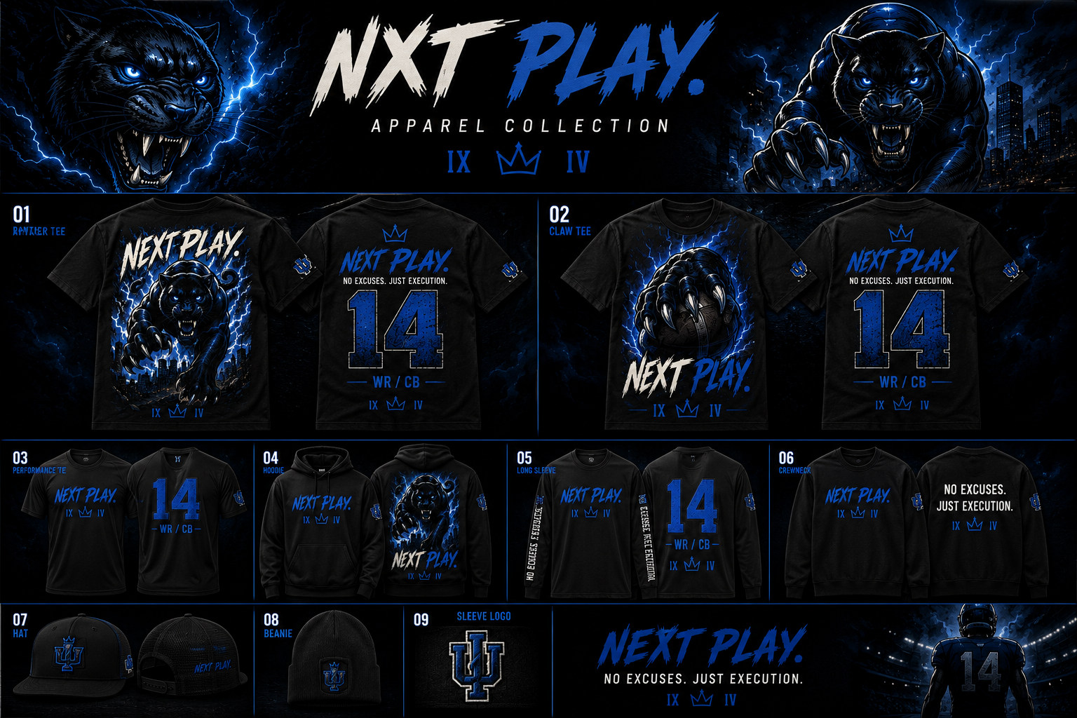NXT Play IX IV apparel collection